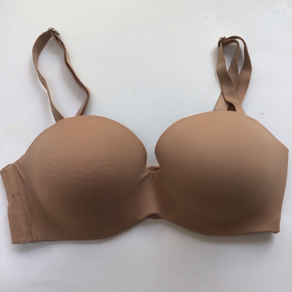 Ambrielle Tan T-Shirt Full Figure Bra Molded Cups Seamless NWOT‎